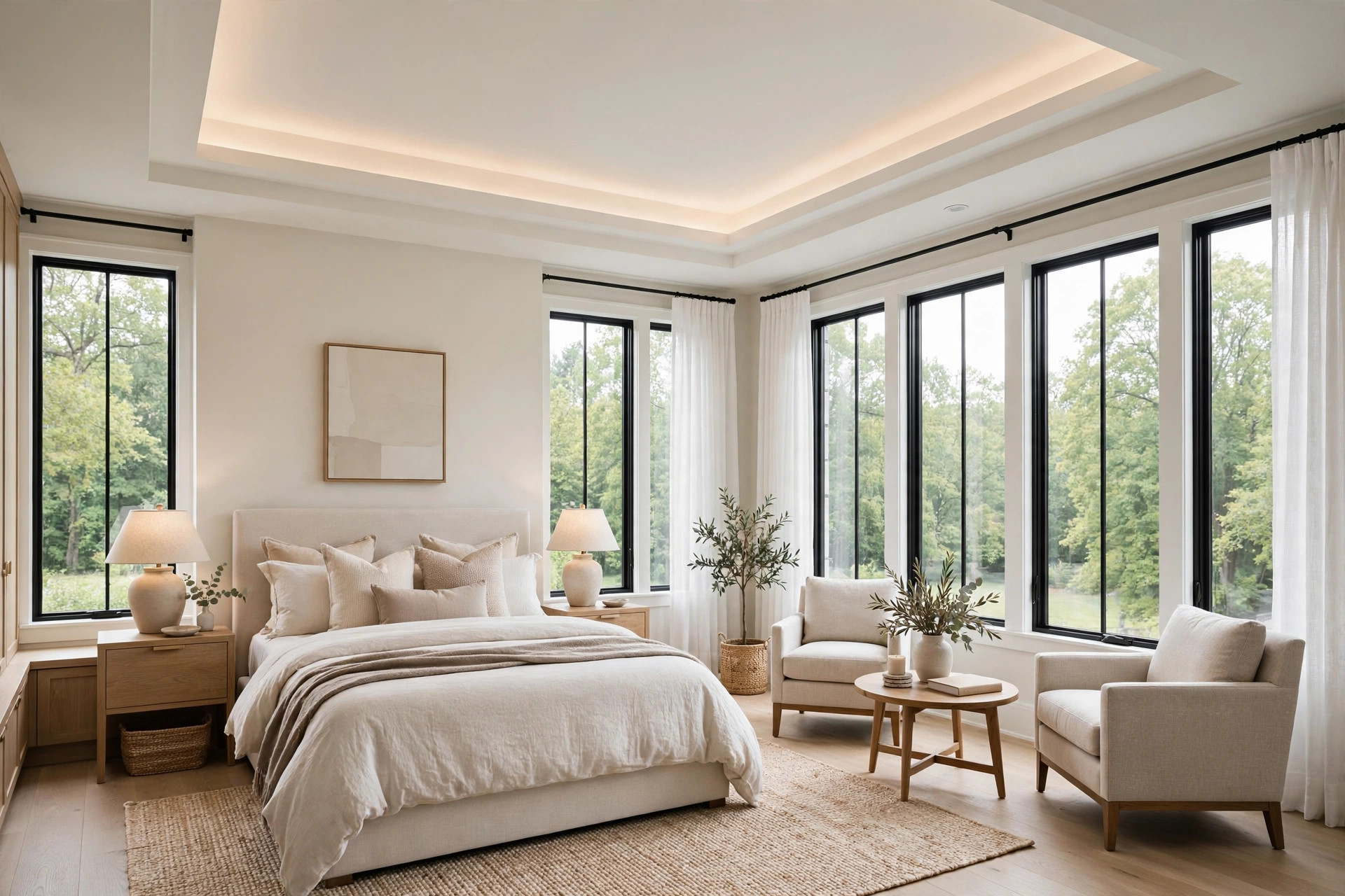 Bedroom suite addition with sitting area