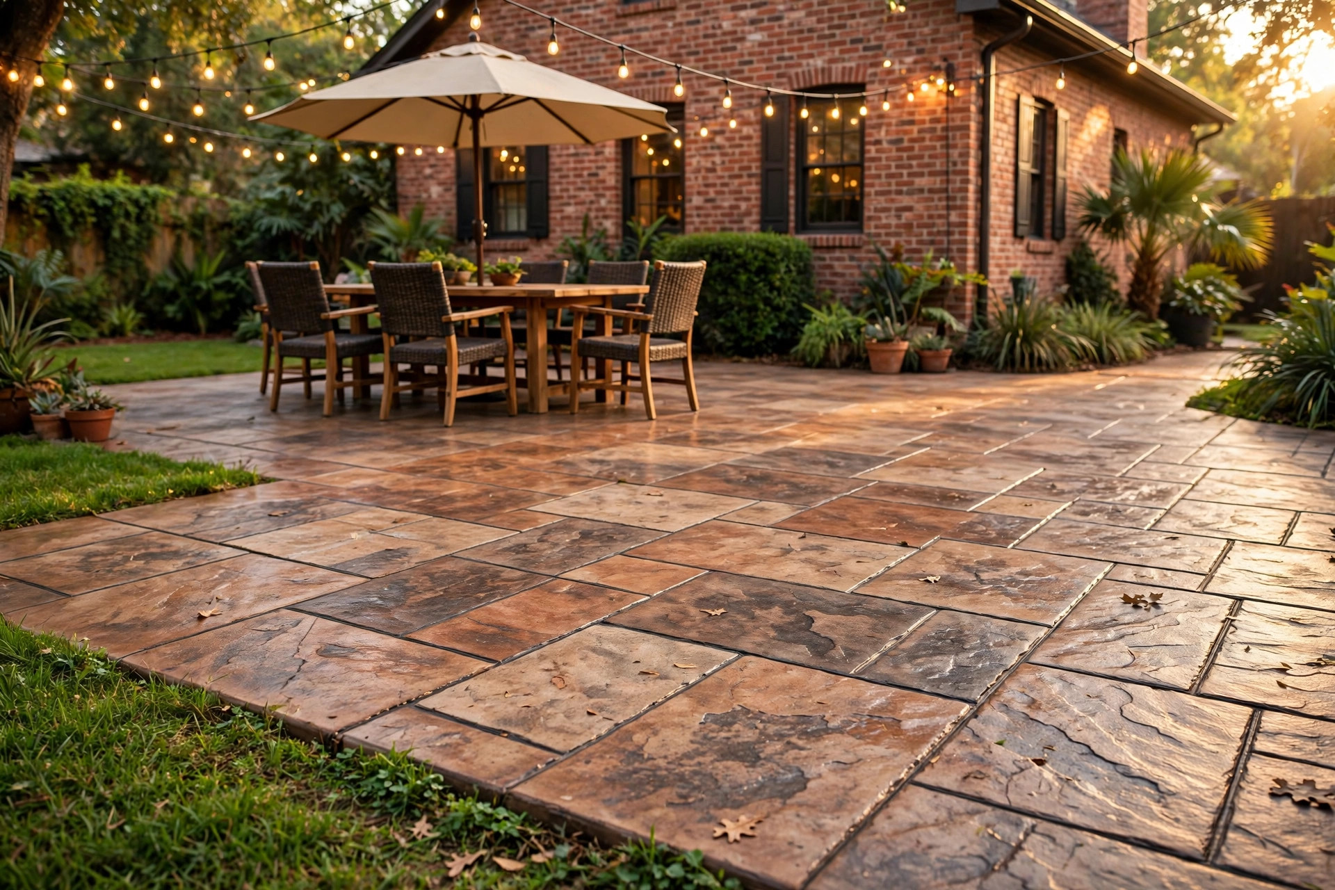 Stamped concrete